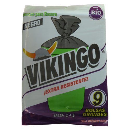 BOLSA BASURA VIKINGO GDE NEGRA PQ 9 UDS