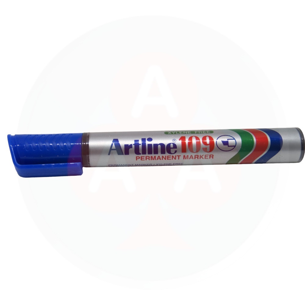 Marcador Permanente Punto Biselado Artline 109 Azul Desechable