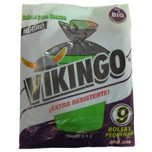 BOLSA BASURA VIKINGO PEQUEÑA NEGRA PQ 9 UNIDADES