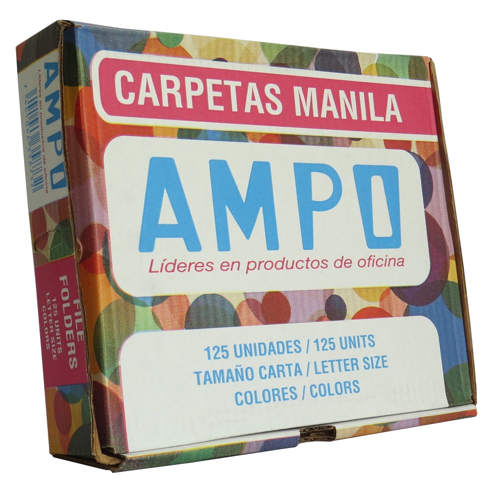 FOLDER AMPO COLOR SURTIDO CARTA CAJA 125