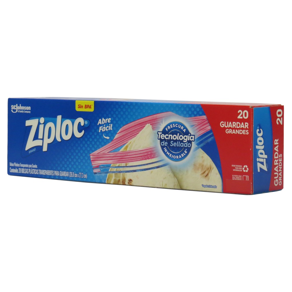 Bolsas Para Guardar Ziploc Grandes 20 Bolsas