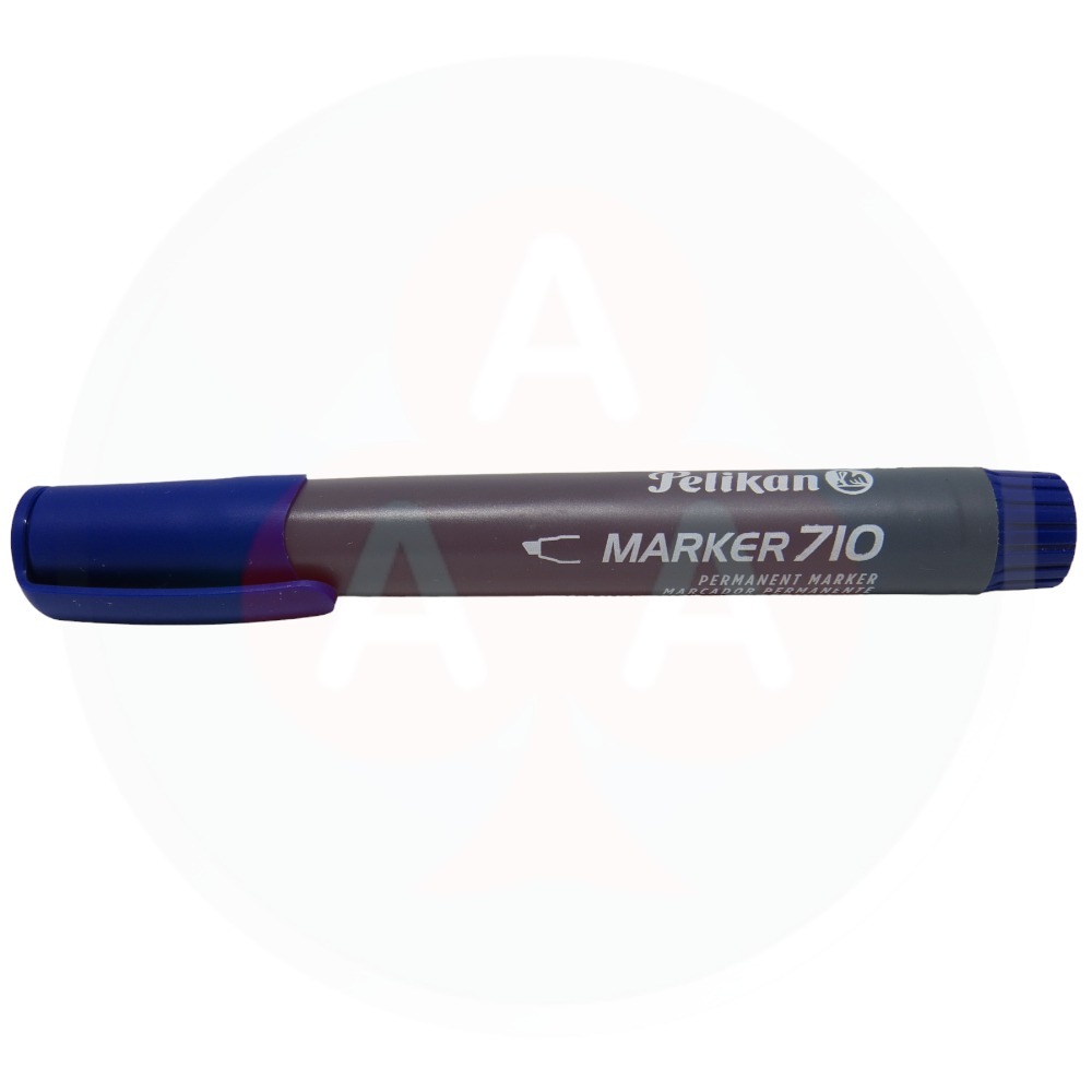 MARCADOR PERMANENTE PUNTA BISELADA AZUL PELIKAN 710