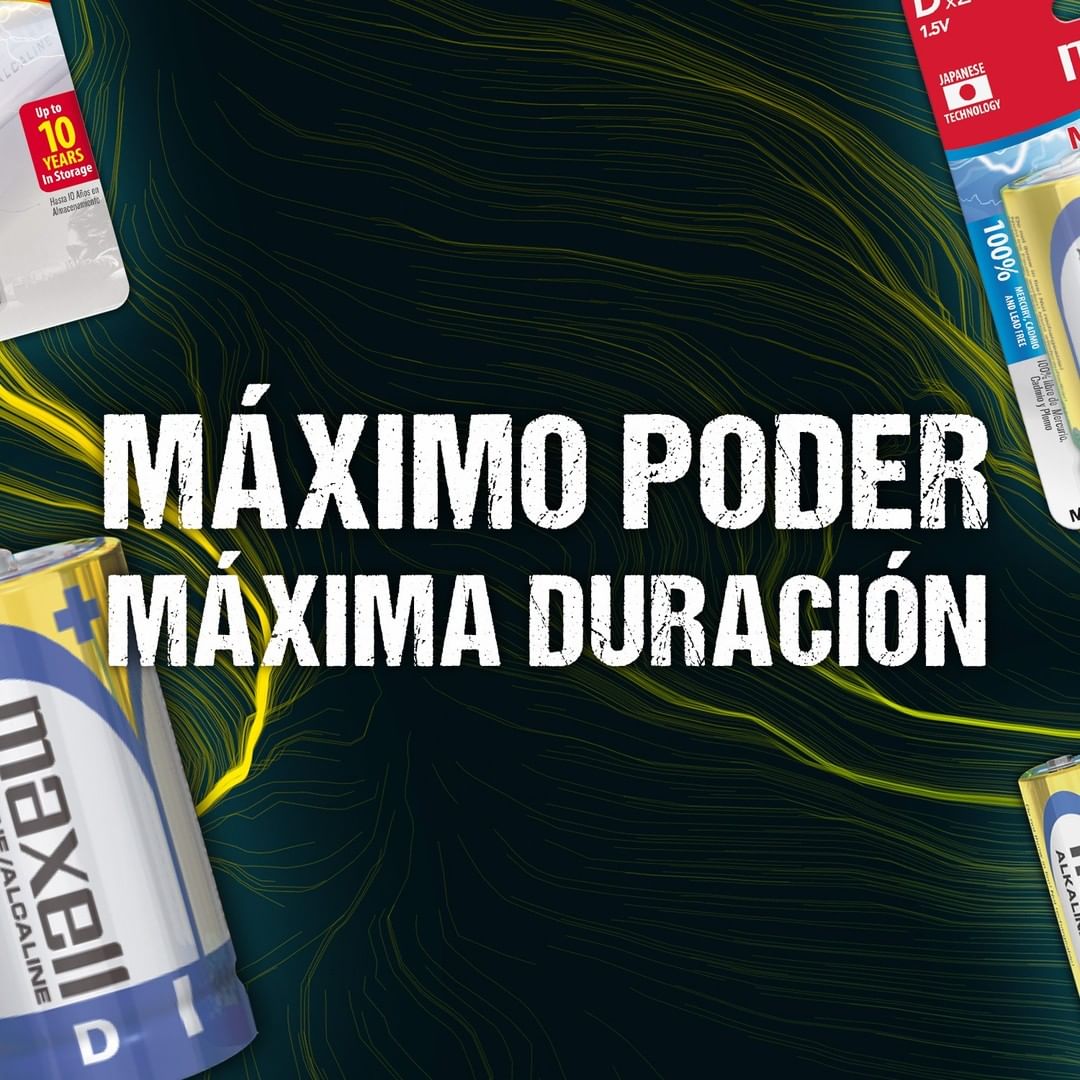 Maxell Pilas Alcalinas Tipo D / LR20-2PK / / Batería D / Paquetes de 2  piezas, 723020