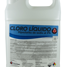 CLORO LIQUIDO TRES ASES 3% GALON