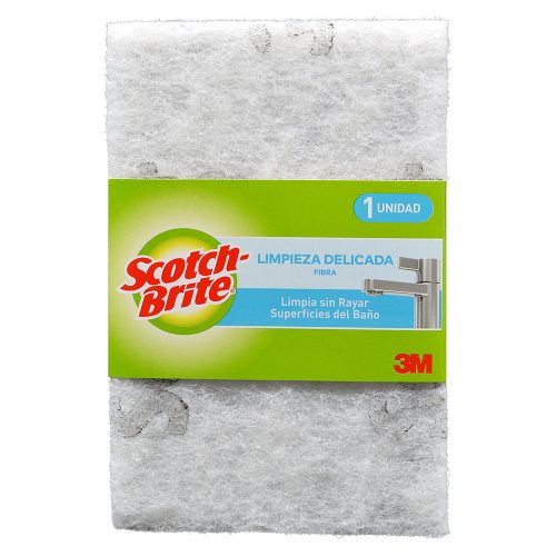 Scotch-Brite® Fibra Limpieza Delicada Blanco Baños 1 unidad