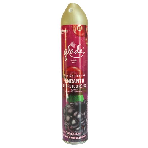 AROMATIZANTE GLADE DE FLOR FRUTO ROJOS AERO 400ML