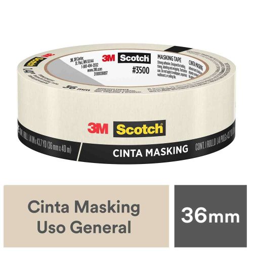 019786 MASKING 3M #3500 36MM X 40 MTS 1 1/2 PULGADA 27303