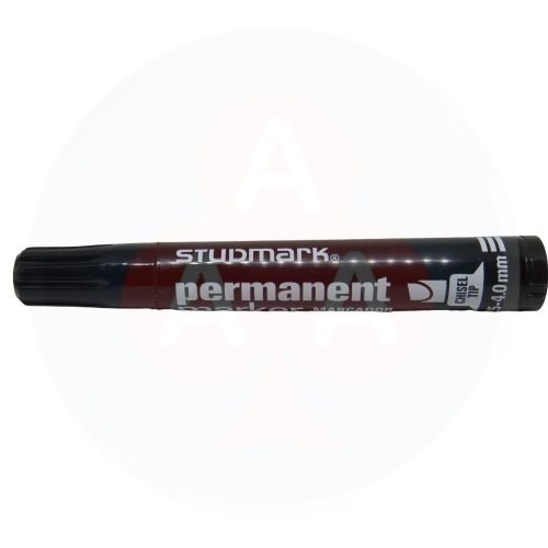 Marcador Permanente Punta Biselad Negro Studmark ST03509