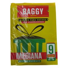 BOLSA BASURA NEGRA BAGGY MEDIANA PQ 9