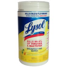 WIPES HUMEDOS LYSOL CITRUS SCENT AMARILLO PQ80