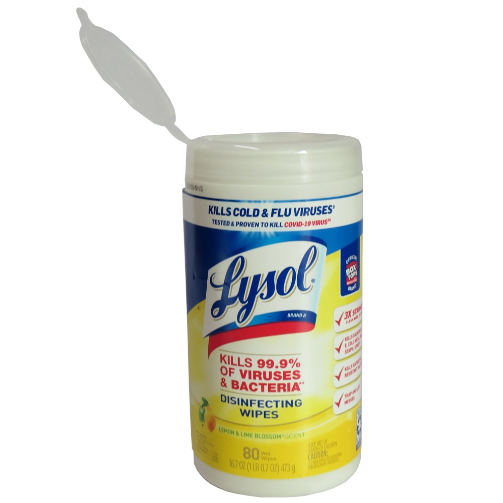 WIPES HUMEDOS LYSOL CITRUS SCENT AMARILLO PQ80