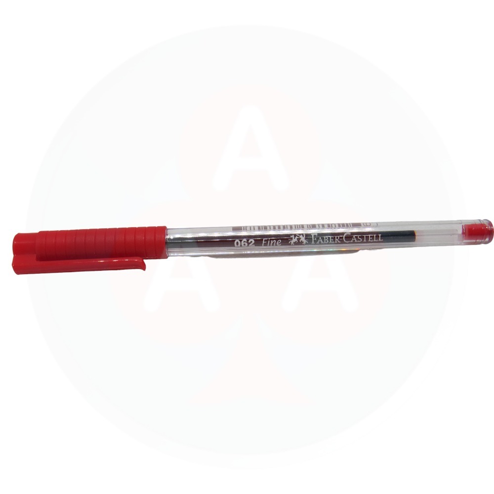 Boligrafo Faber Castell Rojo fino 062