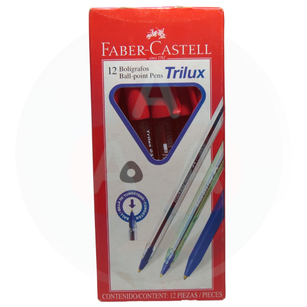 Boligrafo Faber Castell Rojo Medium 032