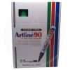 MARCADOR PUNTA BISELADA ARTLINE 90 VERDE RECARGABLE