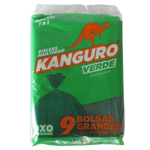 BOLSA BASURA KANGURO GRANDE VERDE