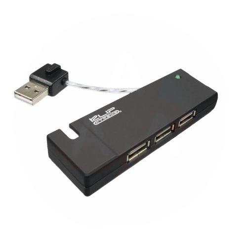 HUB KLIPX 4 PUERTO USB KUH-400B NEGRO