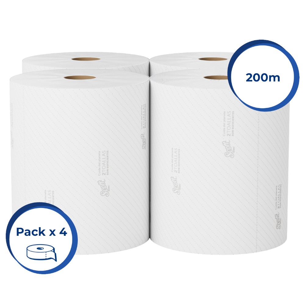 TOALLA KC #30245396 SCOTT BASIC PQ/4 200MT PCORTE