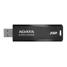 HD SOLIDO EXTERNO 2TB ADATA SC610 USB 3.2 GEN 2 (USB-A) 550 MB/S LECTURA 500 MB/S ESCRITURA SC610-2000G-CBK/RD