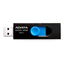 MEMORIA USB 3.2 64GB ADATA NEGRO/AZUL AUV320-64G-RBKBL