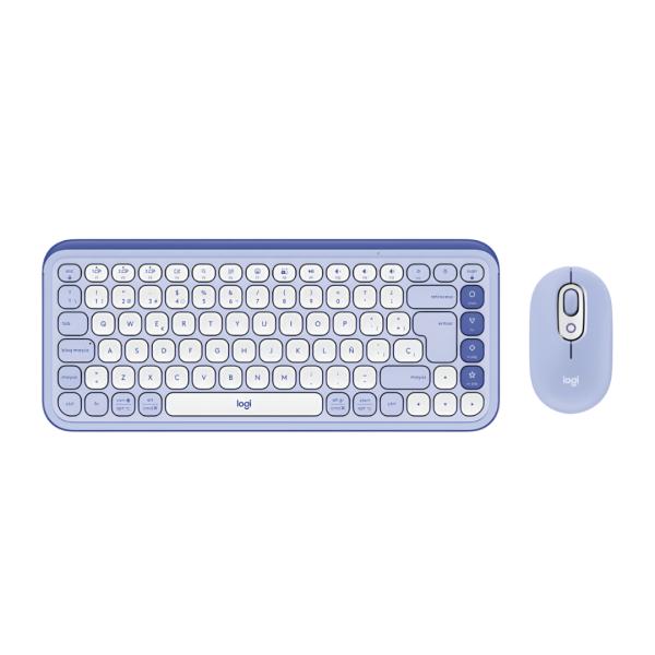 TECLADO Y MOUSE LOGITECH POP ICON COMBO INALÁMBRICO BLUETOOTH ESPAÑOL 920-013054