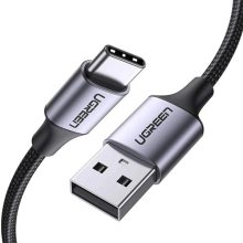 CABLE UGREEN US288 USB-A A USB-C 3A 2M CARGA RAPIDA 60128