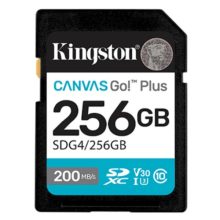 MEMORIA MICRO SDXC KINGSTON SDG4/256GB CANVAS GO PLUS GEN 4 200 MB/S PARA CAMARAS