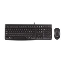 TECLADO Y MOUSE LOGITECH MK120 MEMBRANA ALÁMBRICO USB INGLÉS 920-002565