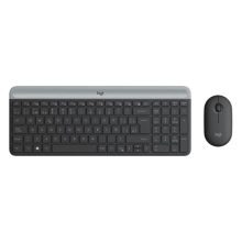 TECLADO Y MOUSE LOGITECH MK470 SLIM COMBO MEMBRANA INALÁMBRICO 2.4 GHZ ESPAÑOL 920-009266