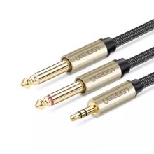 CABLE UGREEN AV126 35MM TRS A DUAL 635MM TS AUDIO 2M 10615