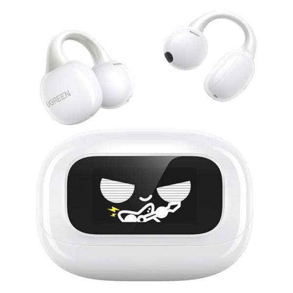 AUDIFONO UGREEN WS208 CLIPBUDS MAGIC TRUE INALÁMBRICO BLUETOOTH PANTALLA TÁCTIL 55136