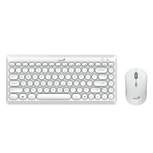 TECLADO Y MOUSE GENIUS LUXEMATE Q8000 INALÁMBRICO 2.4 GHZ ESPAÑOL 31340013410 BLANCO