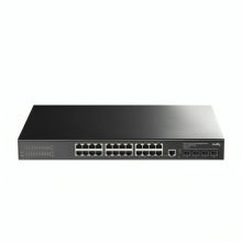 SWITCH CUDY GS5024S4 PUERTOS 24 × GBE/4 × SFP+ DE 10 G ADMINISTRABLE L3