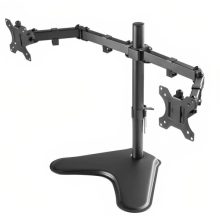 SOPORTE DE ESCRITORIO PARA MONITORES UNNO TEKNO TM8001BK COMPATIBLE CON MONITORES PLANOS DE HASTA 32" CAPACIDAD DE 8KG CADA UNO CON ORGANIZADOR DE CABLES